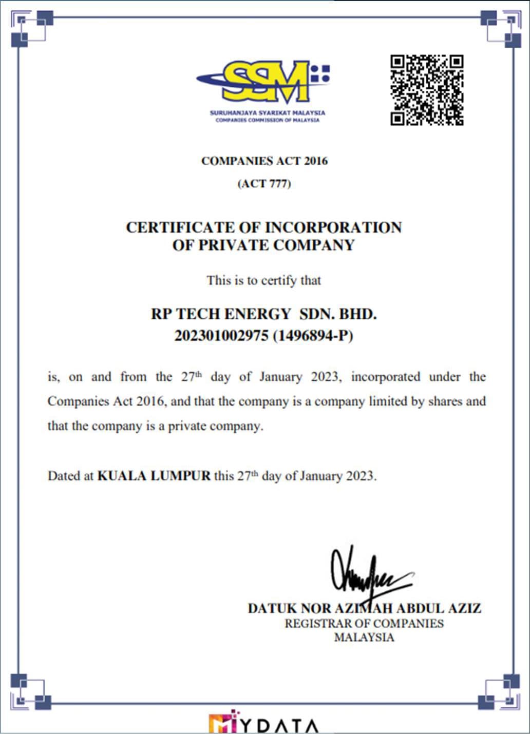 SSM Company Registration
